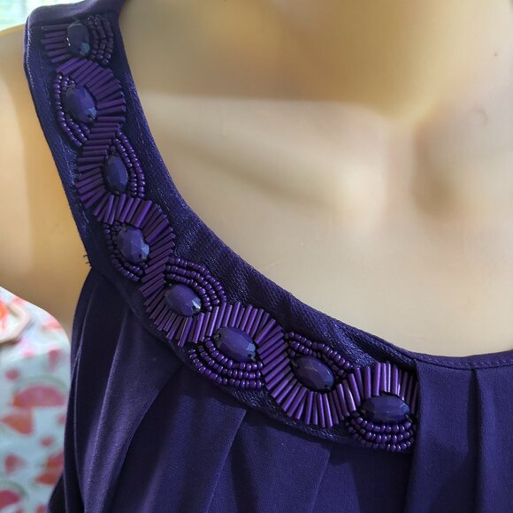 Sangria Sleeveless Dress SZ 14 Elegant Prom Wedding Formal - Picture 4 of 6